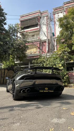 LAMBORGHINI HURACAN WRAPPED IN BLACK CHROME